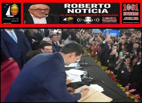 Foto Reprodu��o - Montagem: Sistema 1001 Not�cias de Comunica��o