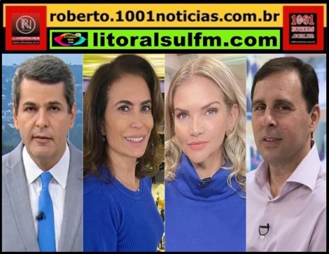 Fbio William, Giuliana Morrone, Leila Sterenberg e Marcelo Canellas foram demitidos da Globo  - Foto Reproduo