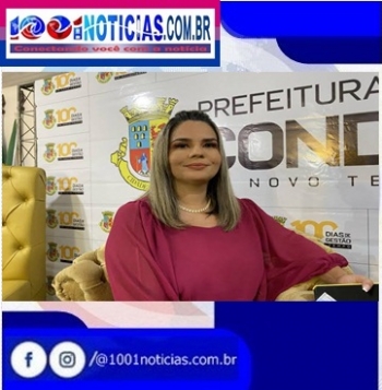 A prefeita Karla Pimentel (Pros) é acusada de contratar parentes dela e do vice-prefeito, José Ronaldo Vieira  -  Foto: Reprodução