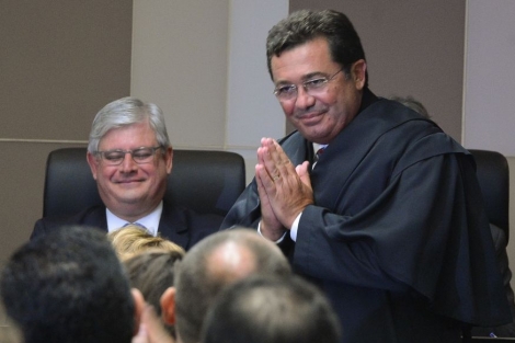 O ministro do Tribunal de Contas da Unio, Vital do Rgo, e o ex-deputado Marco Maia so alvos da investigao (Foto: Reproduo)
