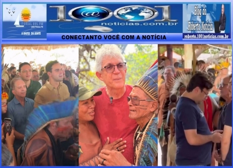 ELEI��ES 2026  -  Dia dos Povos Ind�genas: Lucas, Nabor, C�cero e Ricardo juntos na mesma solenidade na Ba�a da Trai��o