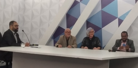 Jornalistas Roberto Notcia, Felipe da Mata e Elara Leite participaram de mais um debate na TV Master no Programa Master News com Germano Costa