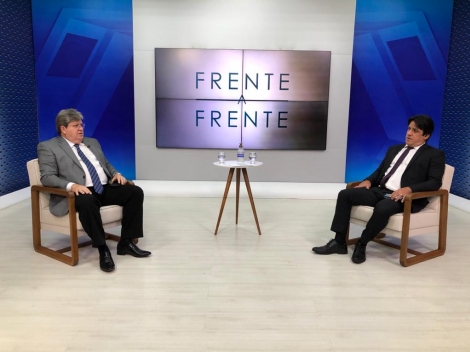 Governador Joo Azevdo foi o entrevistado do programa Frente a Frente