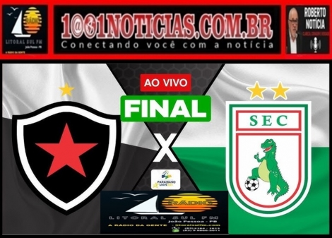 AO VIVO  -  Botafogo-PB e Sousa decidem t�tulo do Campeonato Paraibano hoje com transmiss�o da Litoral Sul FM/CBN