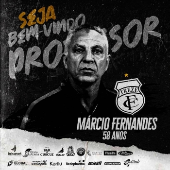 O Treze Futebol Clube anunciou na tarde desta segunda-feira (21) a contratao do tcnico Mrcio Fernandes