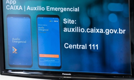 Lanamento do aplicativo CAIXA|Auxlio Emergencial (Foto: Divulgao / Marcello Casal Jr / Agncia Brasil)