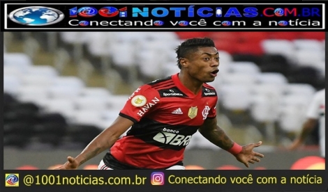 Bruno Henrique comemora gol do Flamengo contra o So Paulo (Foto: Alexandre Duro)
