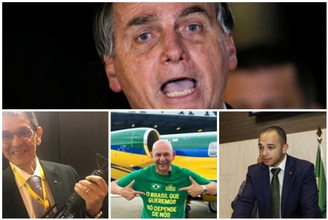 Todos so aliados do presidente Jair Bolsonaro e esto sendo alvos de mandados de busca e apreenso em inqurito do Supremo Tribunal Federal (STF) que apura produo de notcias falsas e ameaas  Corte