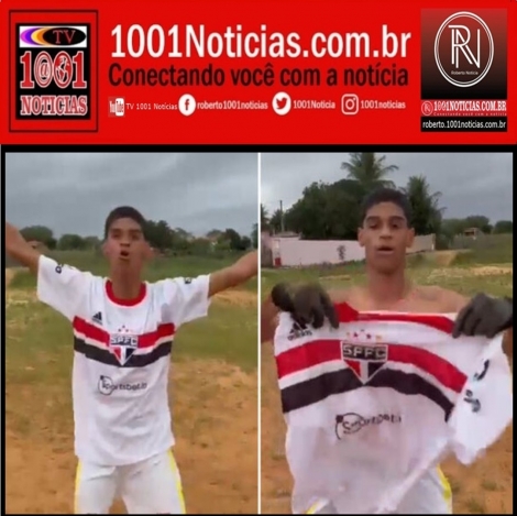 Luva de Pedreiro posta vídeo com camisa do São Paulo e avisa que