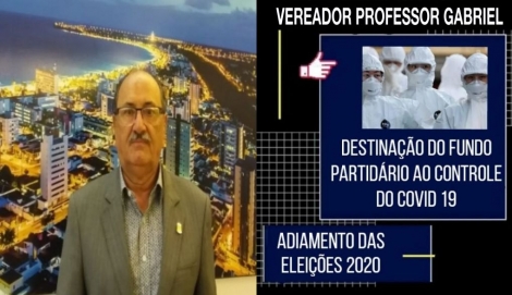 O vereador Professor Gabriel defende tambm que haja a unificao das eleies em 2022 para todos os cargos eletivos