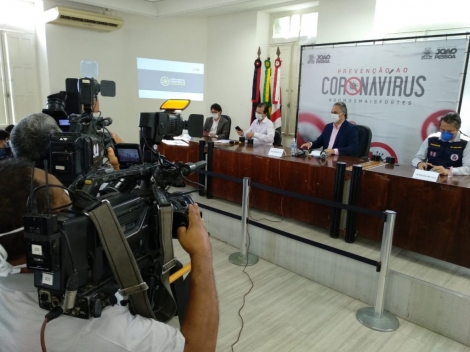 Cartaxo anuncia novas medidas para conter Covid-19 em Joo Pessoa. Foto: Thasa Aureliano